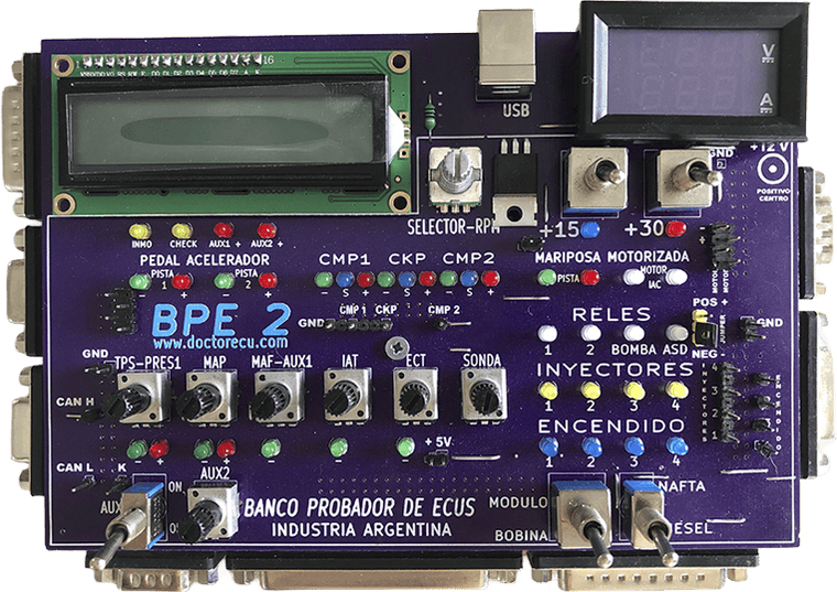 Banco probador de ECUs BPE 2